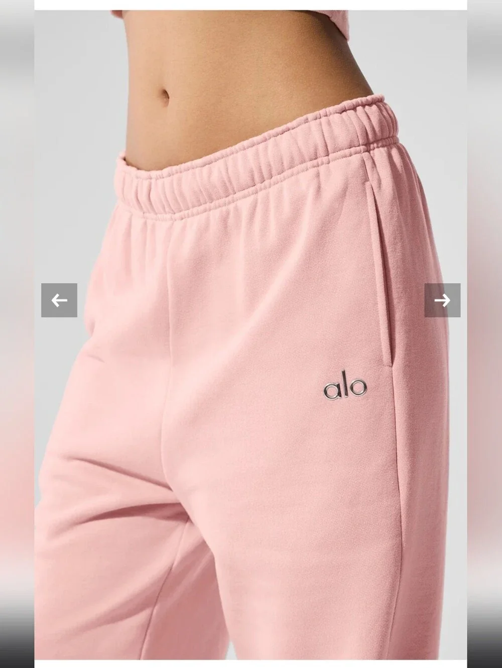 NWT Alo Yoga Pink Quartz Joggers Sweatpants XS
